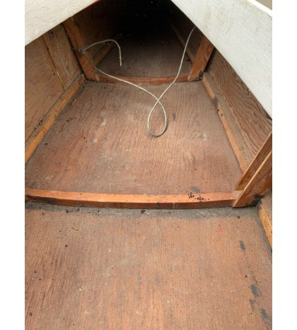 wooden Kayak Hand Built 12’ Vintage Very Unique Wooden Canoe Handmade