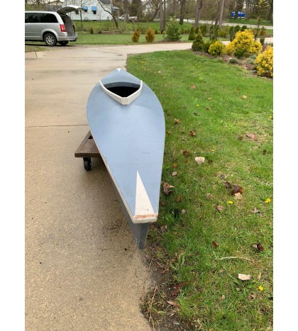 wooden Kayak Hand Built 12’ Vintage Very Unique Wooden Canoe Handmade