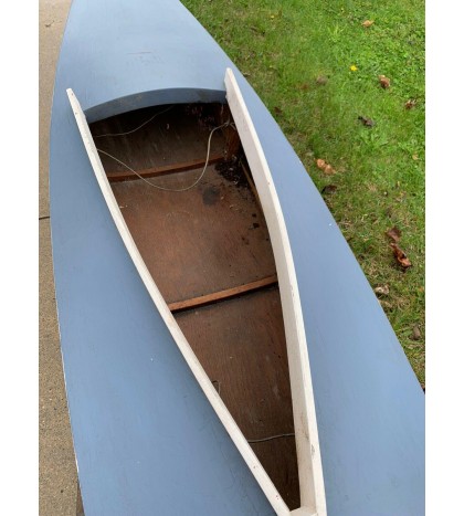 wooden Kayak Hand Built 12’ Vintage Very Unique Wooden Canoe Handmade