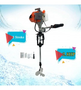 52CC 2.8HP Boat Motor Outboard Motor Boat Engine W/ Air Cooling System 2 Stroke
