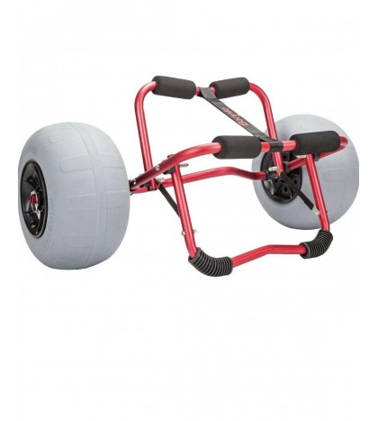 Kayak Canoe Cart Carrier Dolly Trolley With 12” Beach Balloon Tires Free Pump