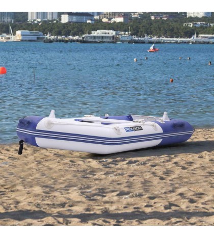 New 7.5ft Inflatable Water Sports Tender Rafting Fishing Dinghy Boat Blue