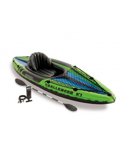 Intex 2-Person Inflatable Kayak w/ Oar & Pump 2 pack & 1-Person Inflatable Kayak
