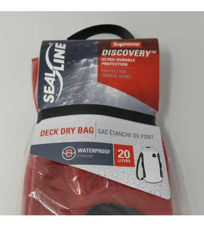 Supreme SealLine Discovery Deck Dry Bag 20L Litre Red Waterproof Transparent