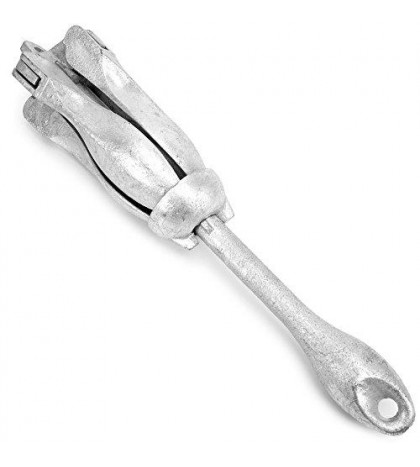 Galvanized Folding Grapnel Boat Anchors - Choose The Best Weight 17.5 Pounds
