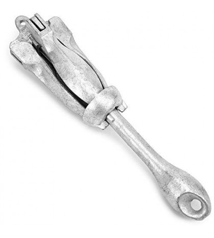 Galvanized Folding Grapnel Boat Anchors - Choose The Best Weight 17.5 Pounds