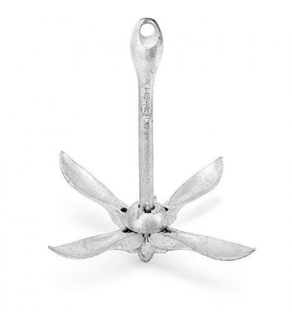 Galvanized Folding Grapnel Boat Anchors - Choose The Best Weight 17.5 Pounds