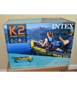 Intex K2 Explorer Brand New 2 Person Inflatable Kayak Oars and Pump included Intex K2 Explorer Brand New 2 Person Inflatable Kayak Oars and Pump included