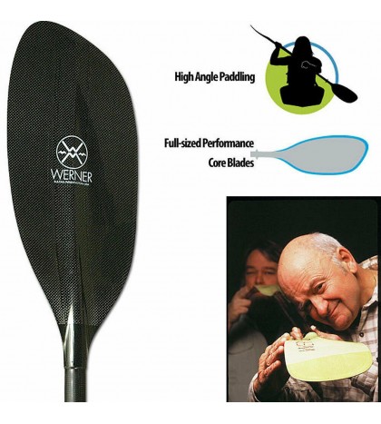 Werner Ikelos Carbon Straight Shaft Kayak Paddle