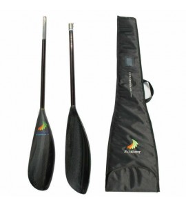ZJ SPORT Lightweight Carbon Kayak Wing Paddle With Carbon Oval Shaft
