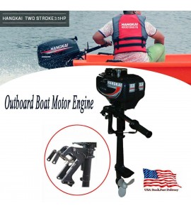 2 Stroke Outboard Boat Motor Engine CDI System W/ Water Cooling System 3.5HP US