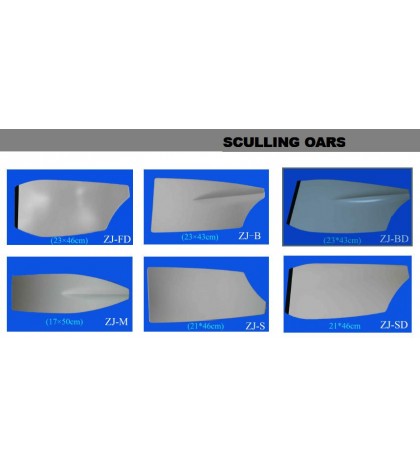 ZJ SPORT Hot Sells White Fiberglass Sculls Blade For Sculling Oars