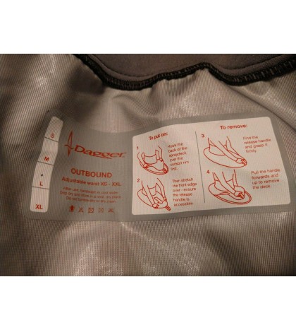 Dagger Outbound Spray Skirt | Touring Kayak Skirt | Kevlar Reinforced Neoprene |