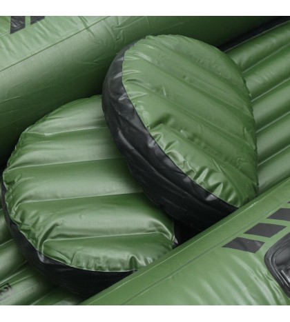 7 In 1 Inflatable Boat Set 3 Person Oars  Fishing Raft PVC Ship with  AA