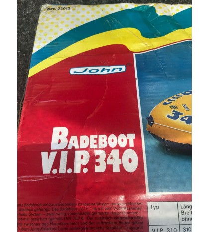 John Badeboot VIP 340 Inflatable River Raft Boat Water Rescue Raft FloatingTubes