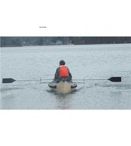 Row Outriggers for Canoe with Oars but without crossbar and seat