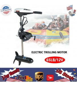 65lbs Heavy Duty Electric Trolling Motor Engine Outboard Motor Boat Engine 12V