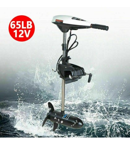 65LBS Electric Trolling Motor 660W Outboard Motor Engine Inflatable Boat 40cm US