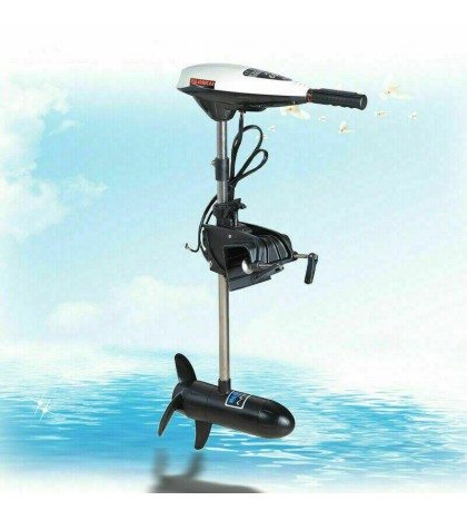 65LBS Electric Trolling Motor 660W Outboard Motor Engine Inflatable Boat 40cm US