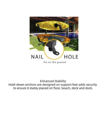 Heavy Duty Free Standing Kayak Rack Dual Storage Height Adjustable SUP Canoes