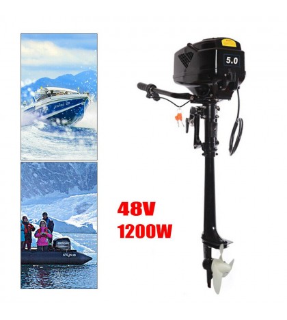 5.0HP 1200W 48V Outboard Motor Boat Engine Fishing Boat Propeller Engine 3000rpm