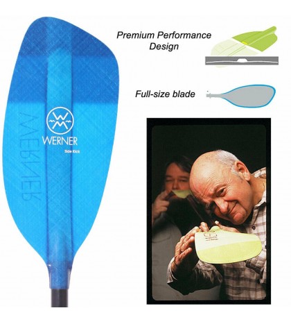 Werner Side Kick Fiberglass Straight Shaft Whitewater Kayak Paddle