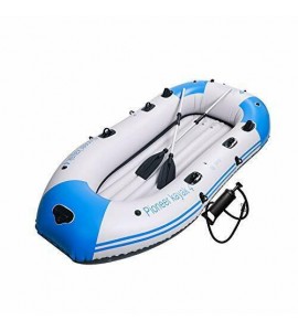 Yocalo Inflatable Boat Series Fishing Boat Kayak with Aluminum Oars, 3-4 Person