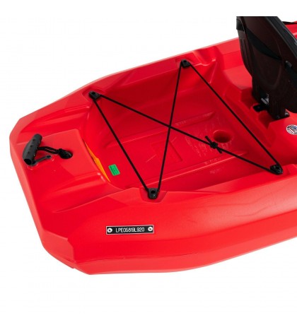 8 ft Sit-on-top Kayak & Paddle Tankwell Storage Secure Bungies Stable HDPE Hull