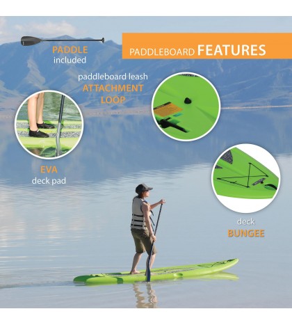 NEW! Lifetime Freestyle XL 9 ft 8 in Stand-up Paddleboard (Paddle Included)
