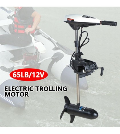 HANGKAI 12V 65 lbs Electric Trolling Motor 660W Outboard Motor Brush Motor