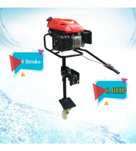 4 Stroke Outboard Motor Boat Engine 6HP Fishing Boat Engine w/Air Cooling System