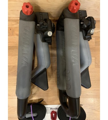 Yakima Bowdown Kayak J Cradle Roof Rack W/ Straps, 2 Locks, 2 Keys-Ships FAST!