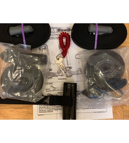 Yakima Bowdown Kayak J Cradle Roof Rack W/ Straps, 2 Locks, 2 Keys-Ships FAST!