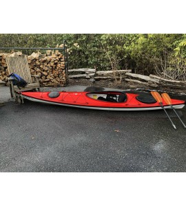 Kayak 13.5 foot Hurricane with Werner composite fiberglass paddle and vest