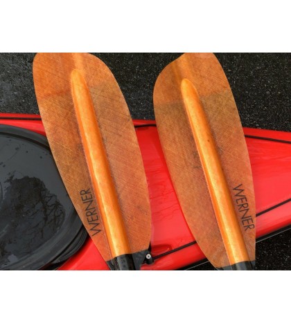 Kayak 13.5 foot Hurricane with Werner composite fiberglass paddle and vest