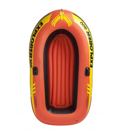 Intex Explorer 300 Compact Inflatable Three Person Raft Boat (Open Box) (4 Pack)