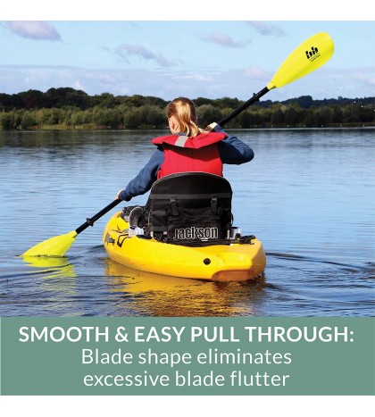 Bending Branches Sunrise Glass 2-Piece Snap-Button Kayak Paddle for Recreational