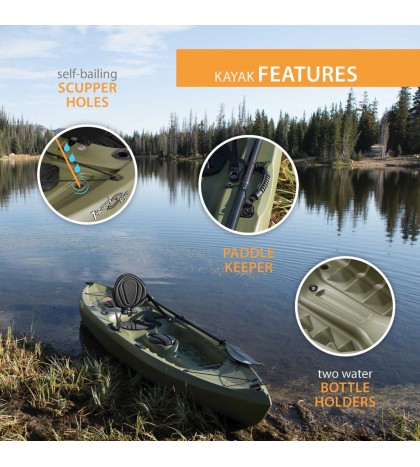 Top selling Navy 10 ft Fishing Kayak (Paddle Included),  45 days max Delivery