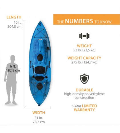 Top selling Navy 10 ft Fishing Kayak (Paddle Included),  45 days max Delivery