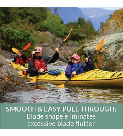BENDING BRANCHES Slice Hybrid Lightweight Touring Kayak Paddle for Longer