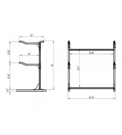 T6061 Aluminum Universal Stand Kayak/ Canoe Storage Rack defects