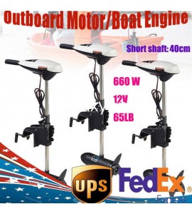 65LBS Thrust Electric Trolling Motor Engine 12V Outboard motor Boat Engine 660W