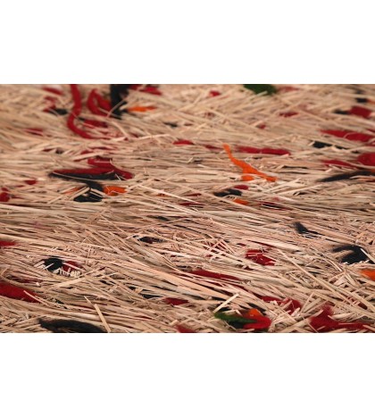 Morrocan Hassira mat 6.3 FT X 9.6 FT