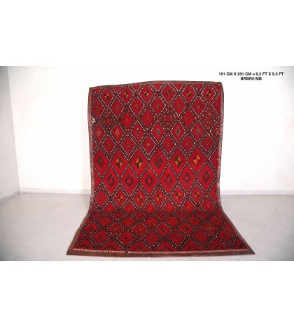 Morrocan Hassira mat 6.3 FT X 9.6 FT