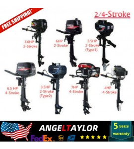 Outboard Motor Inflatable Fishing Boat Engine Motor 3.5/4/6.5/6.5/7hp 2/4 Stroke