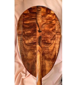 Curly Koa Paddle - Hawaiian Outrigger Canoe Paddling