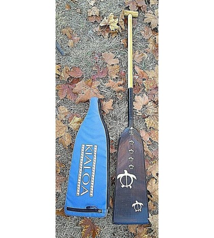 Rare KIALOA Yin Yang Hybrid DRAGON BOAT PADDLE + Cover 46 1/2