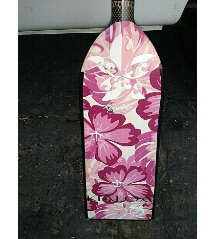 Rare KIALOA Yin Yang Hybrid DRAGON BOAT PADDLE + Cover 46 1/2