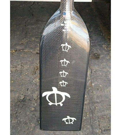 Rare KIALOA Yin Yang Hybrid DRAGON BOAT PADDLE + Cover 46 1/2