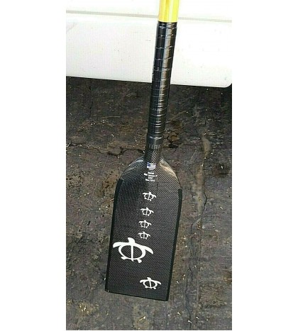 Rare KIALOA Yin Yang Hybrid DRAGON BOAT PADDLE + Cover 46 1/2